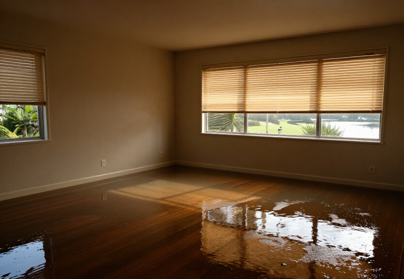 Flooded subfloor in a Kogarah commercial property
